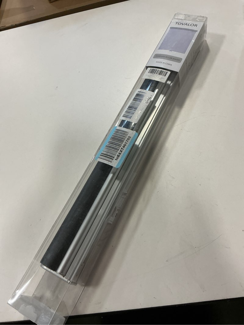 Condition photo showing New/Like New for Cordless Roller Shades for Windows,Light Filtering Pull Down Blinds,Solar Screen Door Blinds,Flame Retardant UV Protection Fabric for Home Office H,Solar Black) Solar Blac