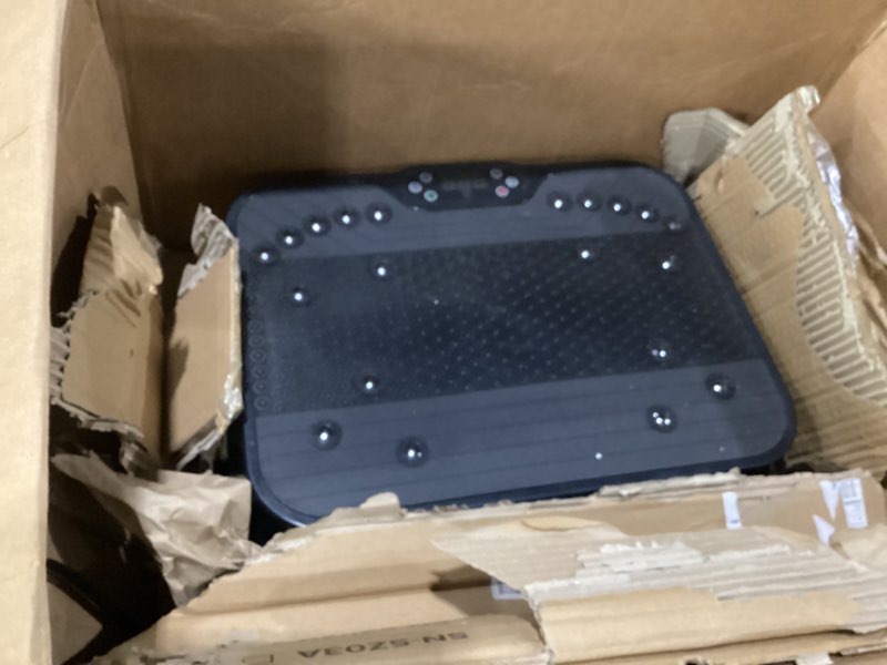 Condition photo showing Good Condition for vibration plate exercise machine for lymphatic drainage,power vibrate stand shake board 400 lbs capacity fitness platform with fitness resistance bands weight loss gifts for women men