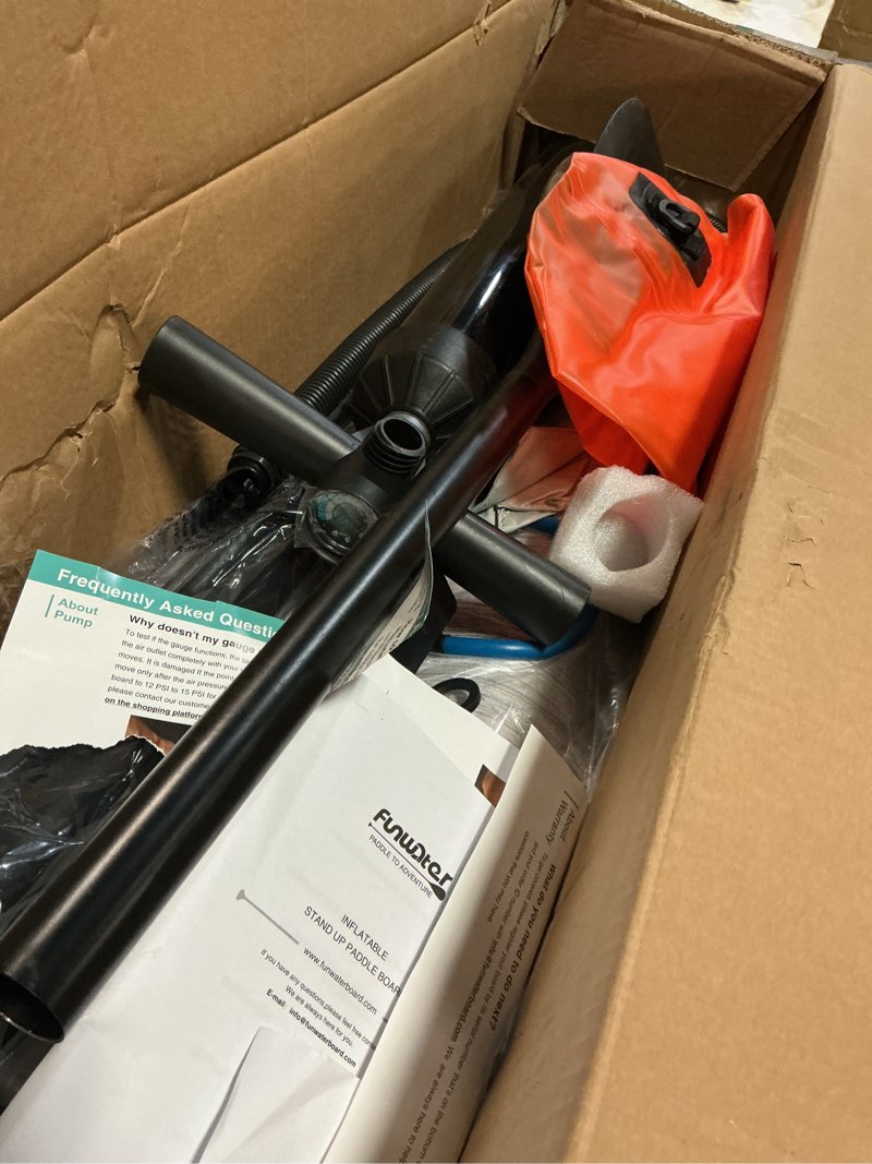 Condition photo showing Good Condition for FunWater 8' Inflatable Floating Dock - Air Dock Swim Platform with Non-Slip Surface - Water Floating Raft for Pool Lake Beach Ocean