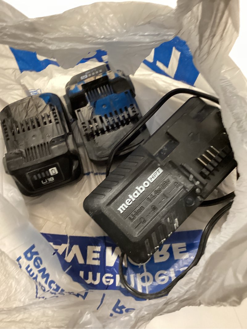 Condition photo showing Good Condition for metabo hpt 18 -volt 2 -pack lithium-ion ( 2 ah 2 ah battery and charger )