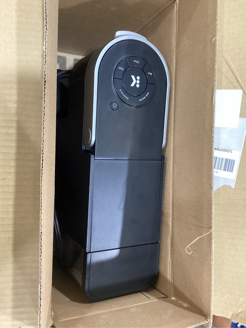 Condition photo showing As Is for keurig k-slim single serve k-cup pod coffee maker, multistream technology, 3 brew sizes, slim and sleek design, 46oz removable reservoir, black