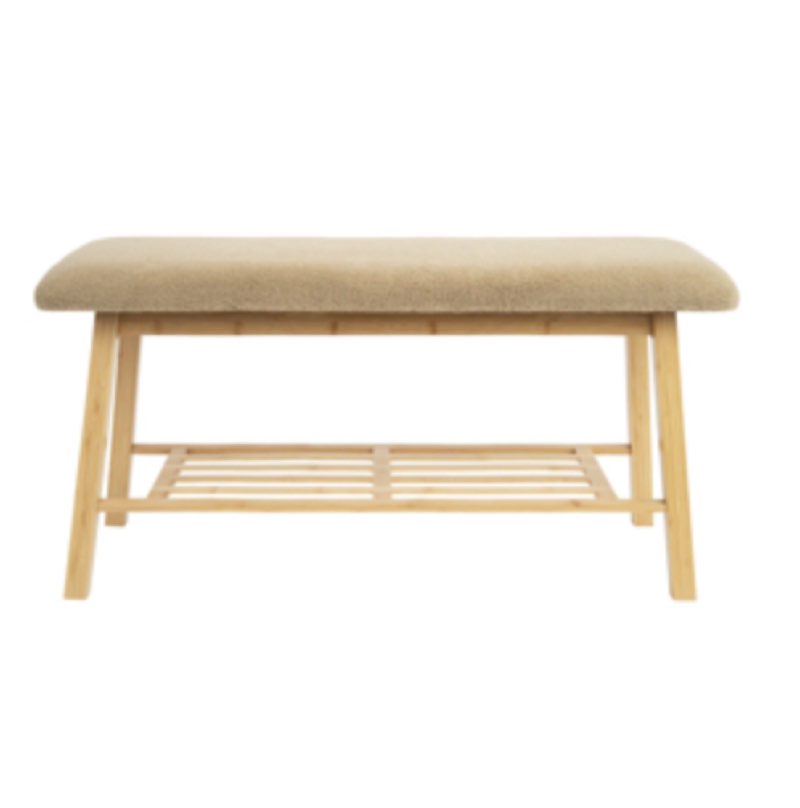 Tashaunda Shoe Bench with Storage Shelf for Entryway