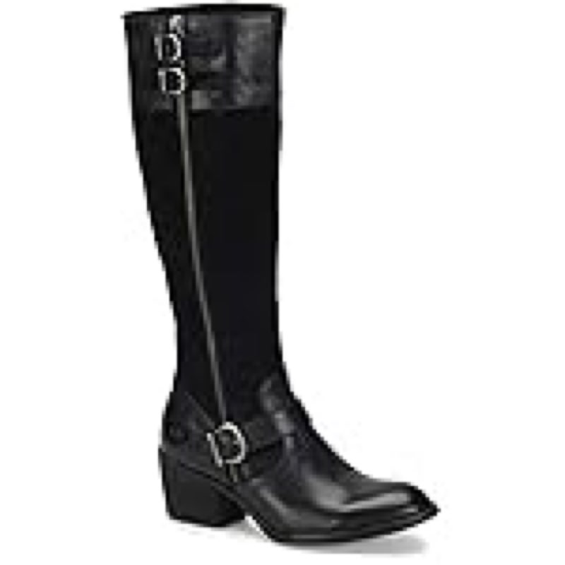 BORN Swann Black Full Grain Leather 9.5 M (B)