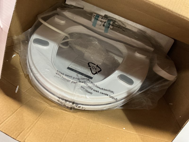 Condition photo showing Good Condition for zmjh zma102 bidet toilet seat, unlimited warm water, vortex wash, electronic heated, warm air dryer, rear and front wash, led light, need electricity, white, (elongated)