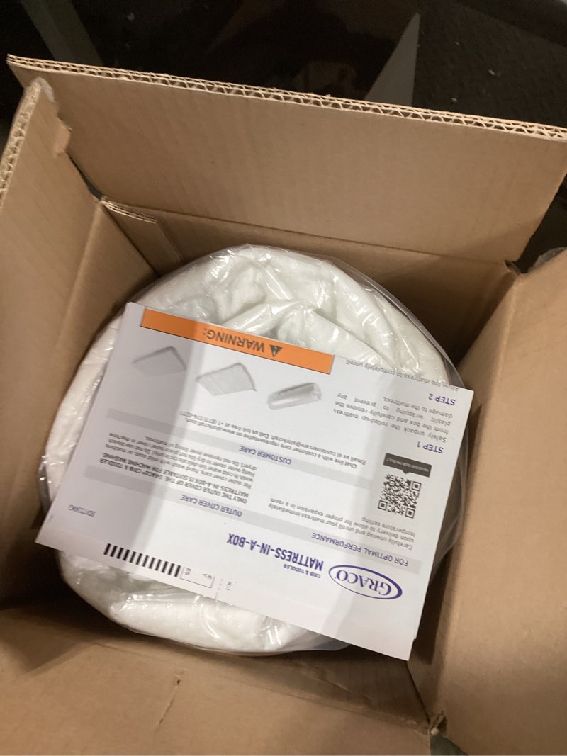 Condition photo showing New/Like New for Graco Premium Crib & Toddler Mattress – GREENGUARD Gold Certified, Machine-Washable OEKO-TEX STANDARD 100 Certified Cover with Waterproof Surface, Fits Any Standard Full Size Baby Crib & Toddler Bed