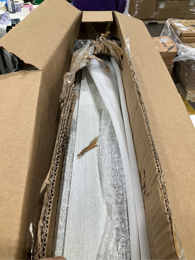 Condition photo showing Good Condition for Homesprit Wooden Wire Shelf Covers for Pantry & Closet – Wire Rack Covers for Shelves, Durable Wood Shelf Covers for Kitchen, Laundry Room, Storage Organization(White Oak,30in*16in) White(oak) 30in*16in