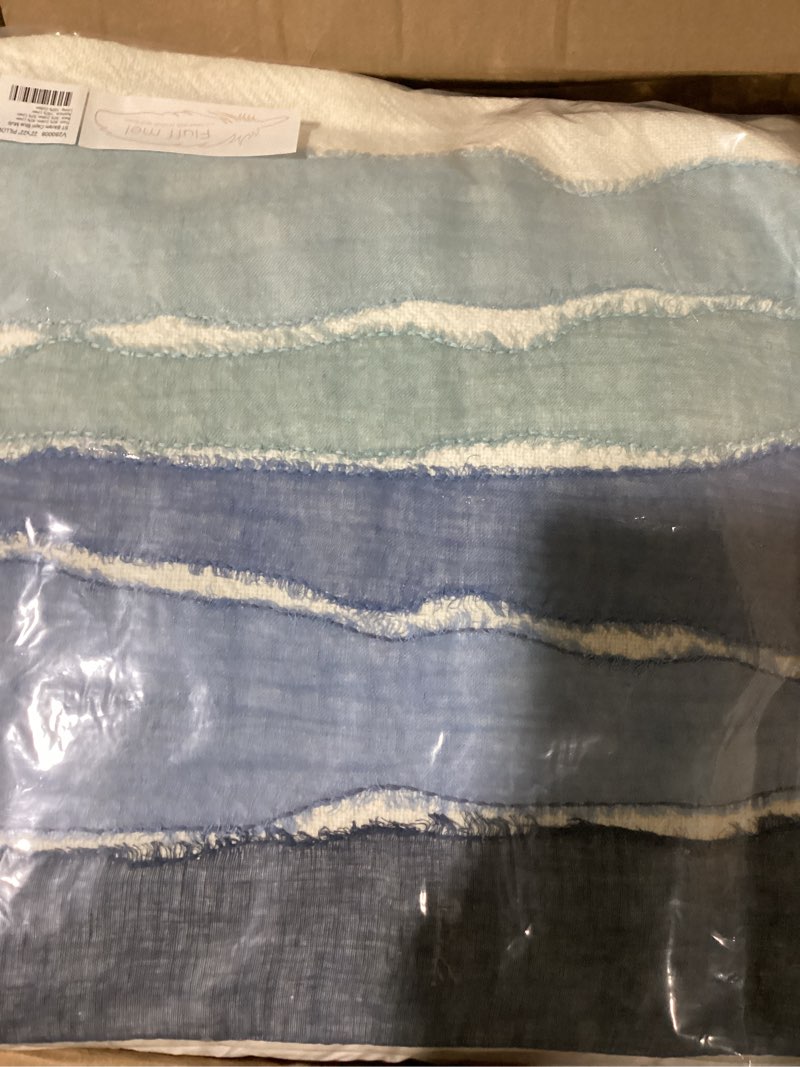 Condition photo showing New/Like New for st bikram capri blue multi 22x22 throw pillow (set of 2)
