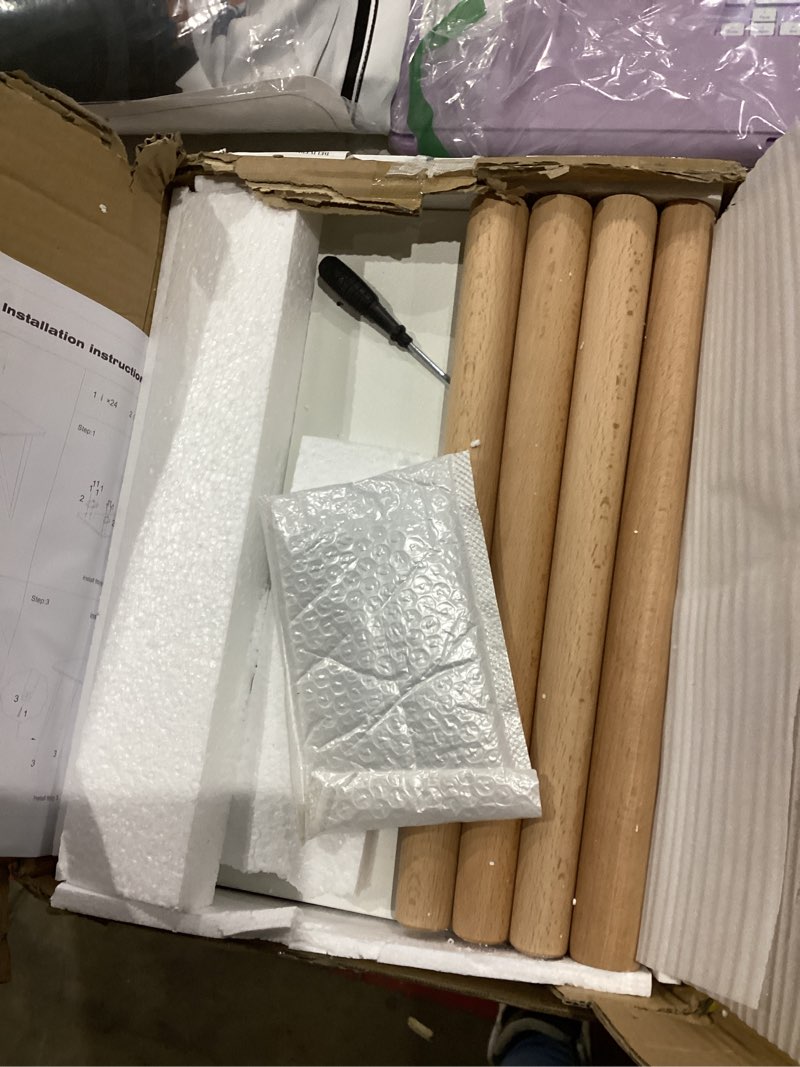 Condition photo showing Good Condition for FORAOFUR Nursery Side Table, Small End Table Accent Table Living Room Balcony Office, Modern Side Bedside Home Decor, for Small Spaces, Easy Assembly White 1