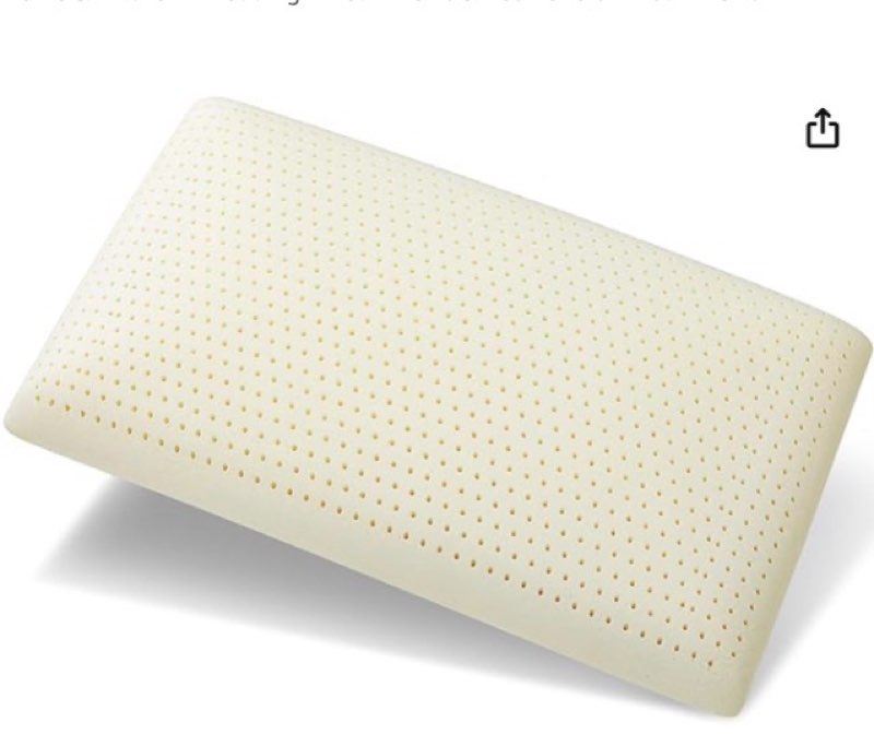 BIAMKTP 100% Talalay Latex Pillow, Luxury King Size Sleeping Bed Pillow for Side, Back, and Stomach 