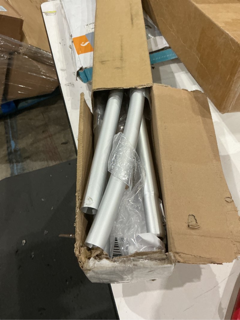 Condition photo showing As Is for swooper flag hardware, feather flag pole set and ground spike, 11ft swooper flag pole set for advertising feather flag 8ft