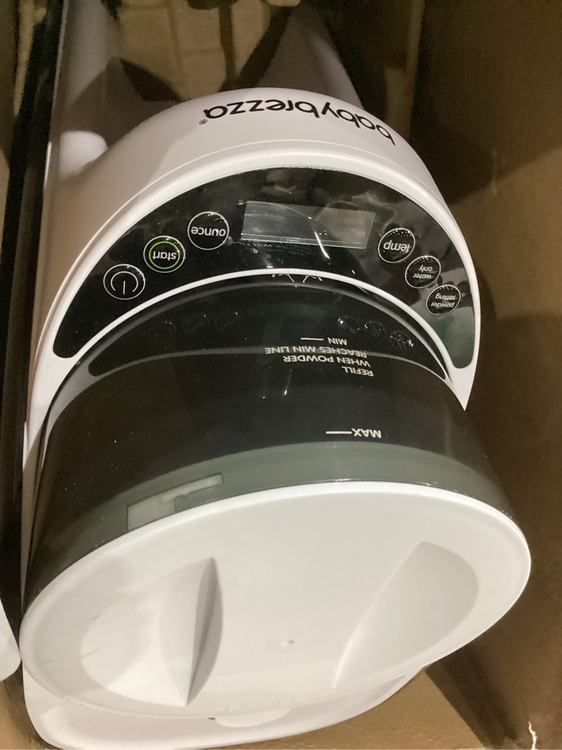 Condition photo showing As Is for baby brezza new and improved formula pro advanced formula dispenser machine - automatically mix a warm formula bottle instantly - easily make bottle with automatic powder blending, white