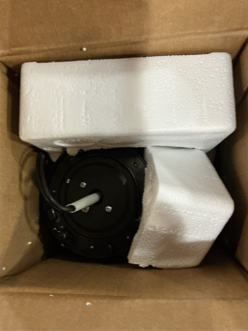 Condition photo showing As Is for amazon basics 28" 60-degree oscillating tower fan with powerful airflow for bedroom, living room, office, 3 speeds, mechanical control, air circulator, 35w, 27.8"h x 9.4"d x 9.4"w, black 28" - mechanical control