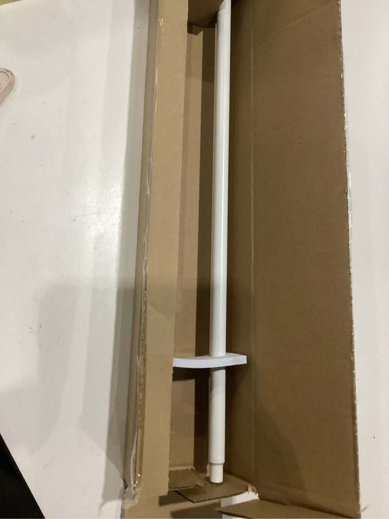 Condition photo showing Good Condition for hermosa 48-86 inch adjustable curtain rod set, 5/8 inch diameter in antique white antique white 48-86 inch