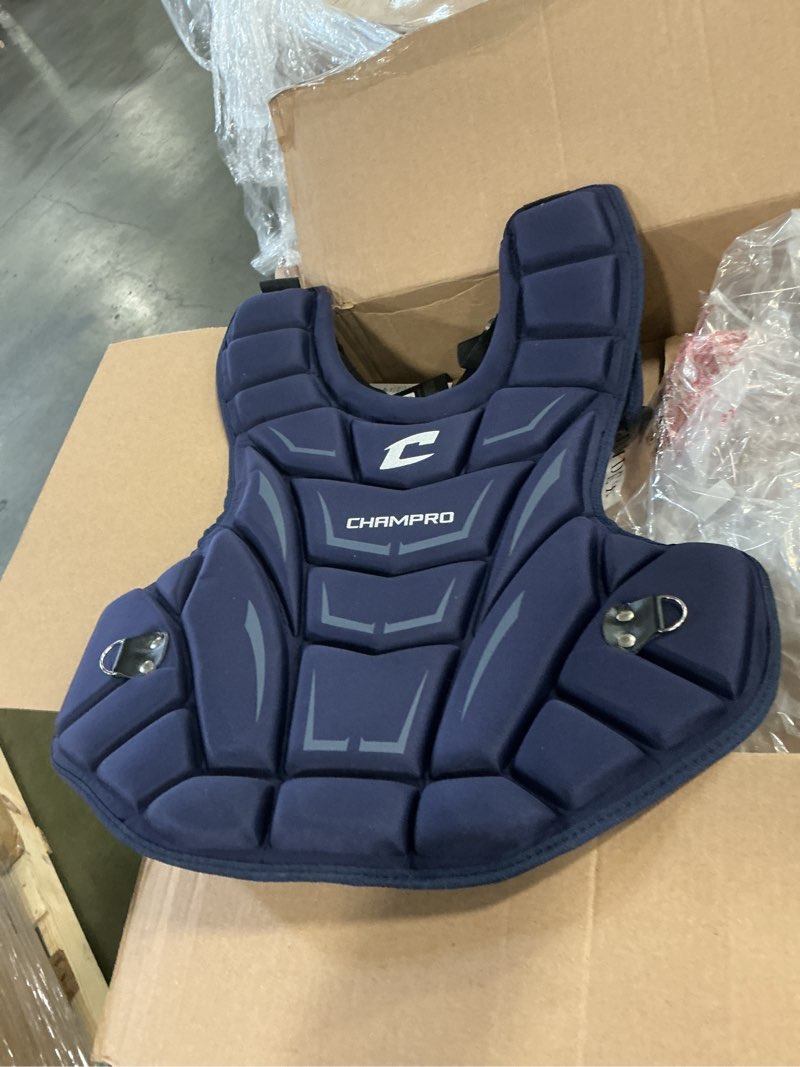 Condition photo showing As Is for Champro Optimus MVP Chest Protector Navy 15"