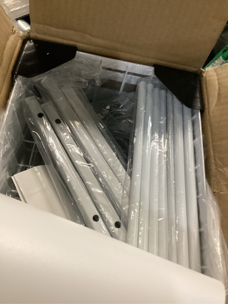 Condition photo showing Good Condition for Under Sink Organizer 2 Pack, 2 Tier Adjustable Height Reinforced Carbon Steel Under Kitchen Bathroom Sink Storage Organizer, Smooth Pull-Out Under Sink Cabinet Rack Drawer Organizer, White