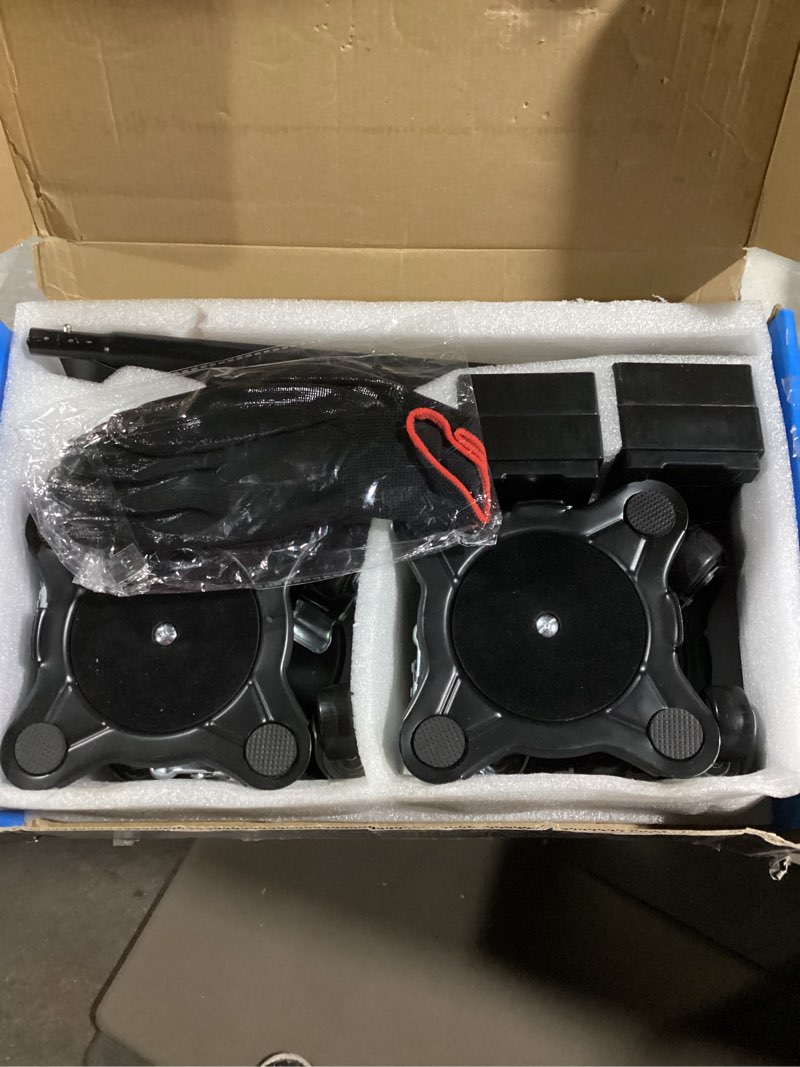Condition photo showing Good Condition for Furniture Dolly,Furniture Movers with 5 Wheels,Carbon Steel Panel Heavy Duty Dolly,Furniture Lifter with 5 360° Rotatable Rubber Universal Wheels,Maximum Load 3474LBS 6.89x6.9 IN Black
