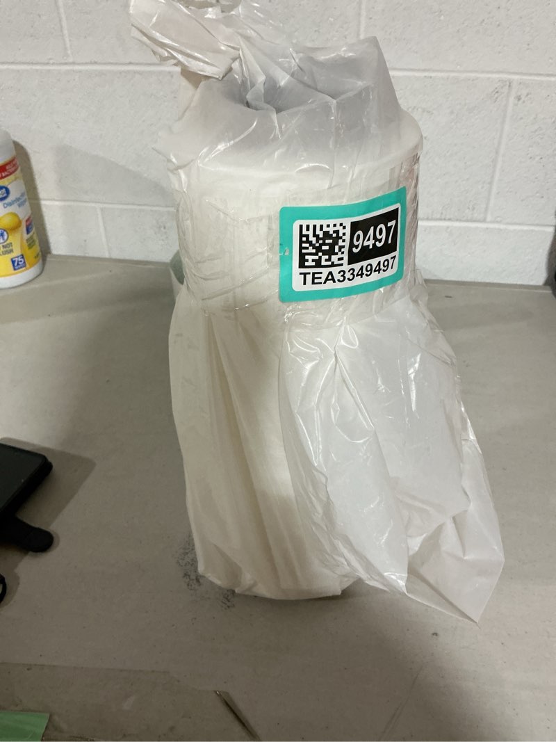 Condition photo showing As Is for modern innovations 15 inch clear stretch wrap replacement roll (1 refill roll 1000 feet) no handle, shrink wrap for moving, packing supplies for wrapping furniture, plastic pallet cling (1) 15" roll