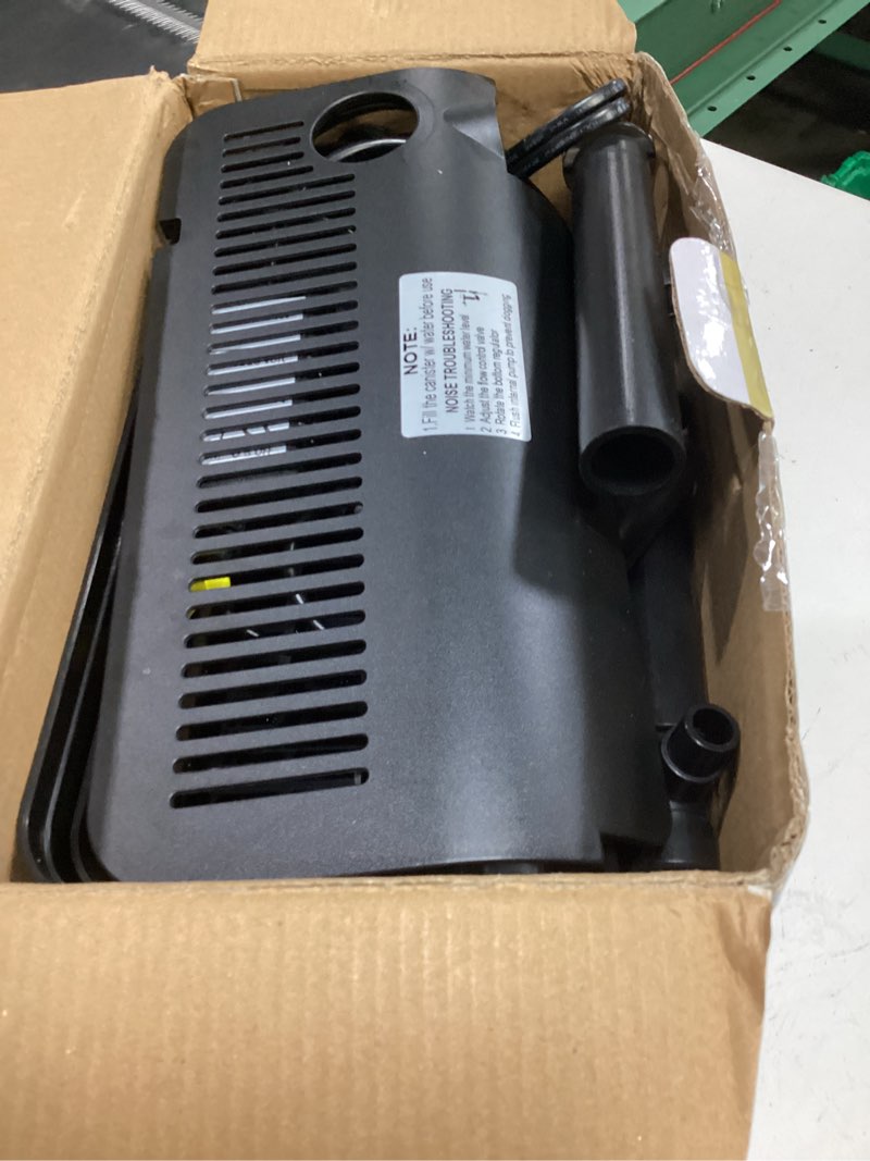 Condition photo showing As Is for large hang on back aquarium filter 344gph for 40-150 gallon fish tank, u-v light big canister w/ filters high flow 5-stage green killing deodorization machine keep fresh& saltwater water crystal clear hb-1200