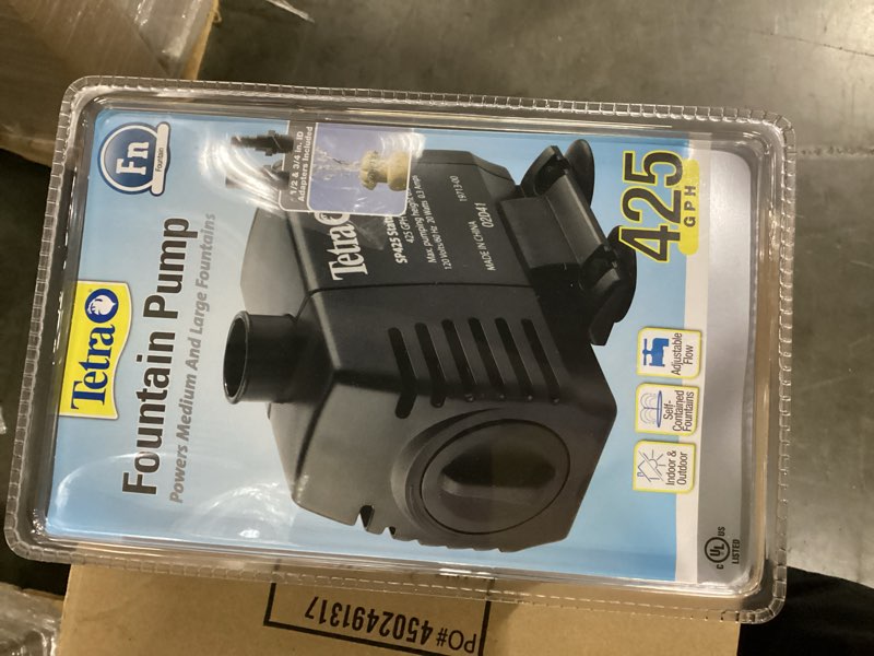 Condition photo showing New/Like New for Tetra Pond 956676 425 GpH Fountain Pump
