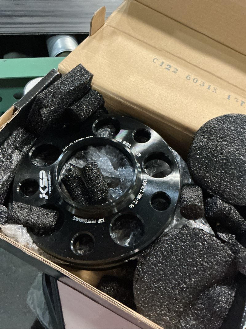 Condition photo showing Good Condition for ksp 5x120mm wheel spacers,12.7mm hubcentric forged tuning spacer for e36 e46 e90 e92 e60,2pc 1/2"(12.7mm) aluminum adapters, 72.56mm hub bore for 318i 323i 325i 328i 330i 335i 525i 545i no lug bolts