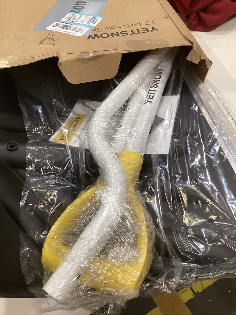 Condition photo showing Good Condition for Snow Shovel for Driveway Ergonomic Design 17” Reinforced Heavy Duty Snow Removal Easy Assembled Tool in Winter Snowy Day for Garage Car Parking Port Workshop Barn