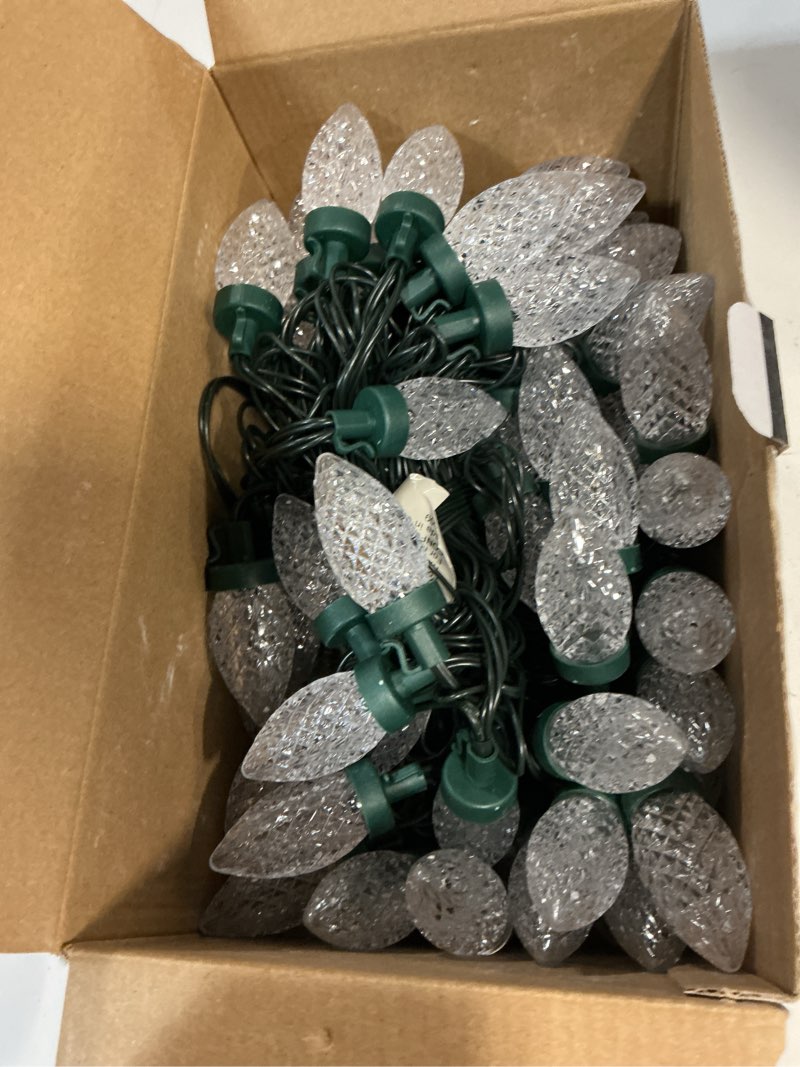 Condition photo showing New/Like New for bibana 100led 81 ft c9 christmas string lights plug in fairy twinkle string lights 8 modes timer function waterproof extendable for indoor outdoor wedding party christmas decoration (100  warm white)