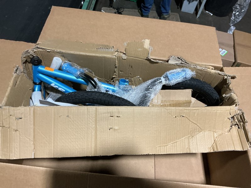 Condition photo showing As Is for keano cervine 14 16 20 inch kids bike for boys girls ages 3-10 years, 14 16 inch toddler bmx bikes with training wheels and basket, 20 in children bicycles with kickstand