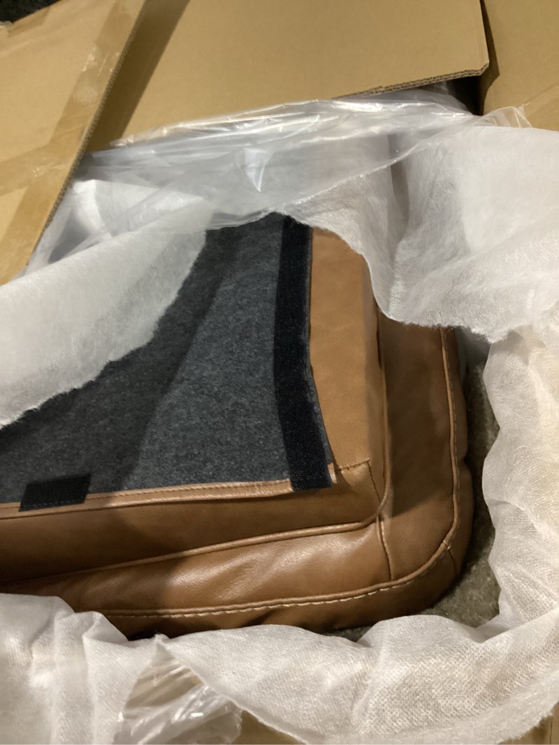 Condition photo showing Good Condition for signature design by ashley bolsena contemporary leather match manual rocker recliner, dark brown