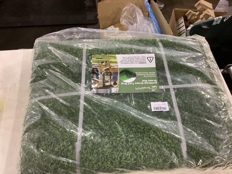Condition photo showing New/Like New for Artificial Turf Grass 6ft X 4ft, Green Grass Rug Grass Thicks 0.8in Indoor Outdoor Grass Carpet, Dog Grass Mat with Drainage Holes and Replacement