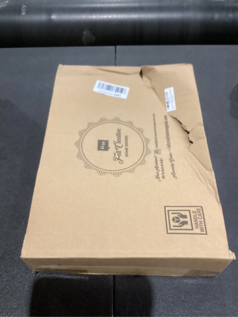 Condition photo showing New/Like New for 3 Tier Serving Tray [3 in 1] - Gorgeous Coffee Table Tray [Includes 3 Changeable Handles] - Can Assemble into a 1, 2 or 3 Tier Decor - Kitchen Table Centerpiece - Rectangle Wooden Serving Stand 3-tier Brown