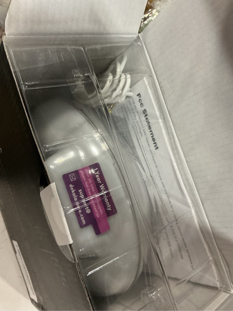 Condition photo showing Good Condition for dekala smart sunrise alarm clock with app control& bluetooth speaker, wake up light sunlight sunset lamp, white noise sound machine, night light for bedrooms, alarms for heavy sleepers kids & adults large