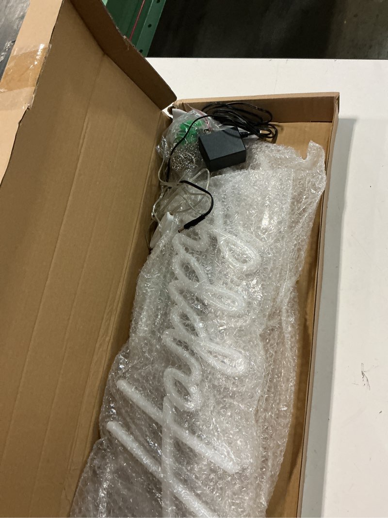 Condition photo showing Good Condition for 40"/23" happy birthday neon sign large - happy birthday sign 12v - happy birthday light up sign with dimmable switch - 2pcs happy birthday led sign for backdrop, party, celebration, decoration