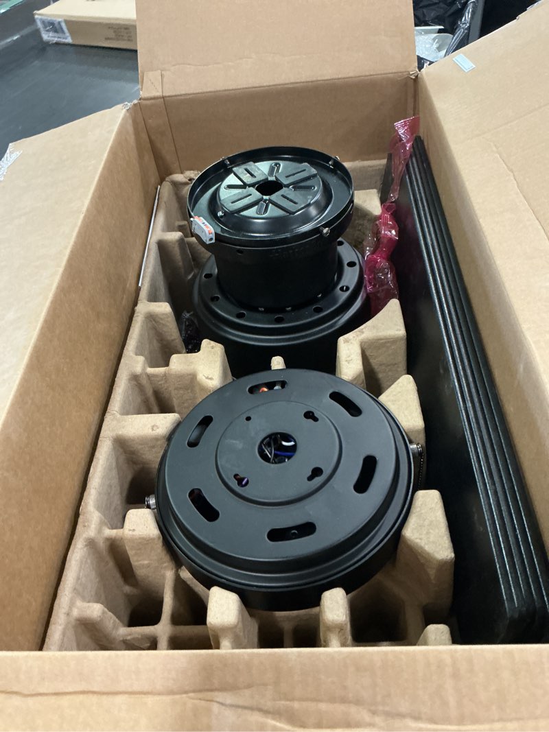 Condition photo showing Good Condition for TCL 52" Ceiling Fan with Lights, Black Flush Mount Ceiling Fans with Remote Control, 6 Speeds DC Reversible, Dimmable, Noiseless, Low Profile Ceiling Fans for Bedroom