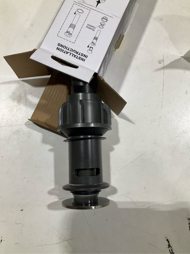 Condition photo showing As Is for kohler 1-1/4 in. d brushed nickel plastic pop-up drain