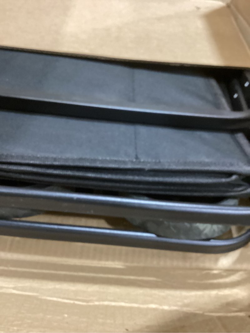 Condition photo showing As Is for pasamic collapsible wagon 220 lbs, heavy duty wagon carts foldable, portable wagons for groceries, beach cart with all-terrain wheels & drink holders, utility wagon for shopping, sports, camping,black