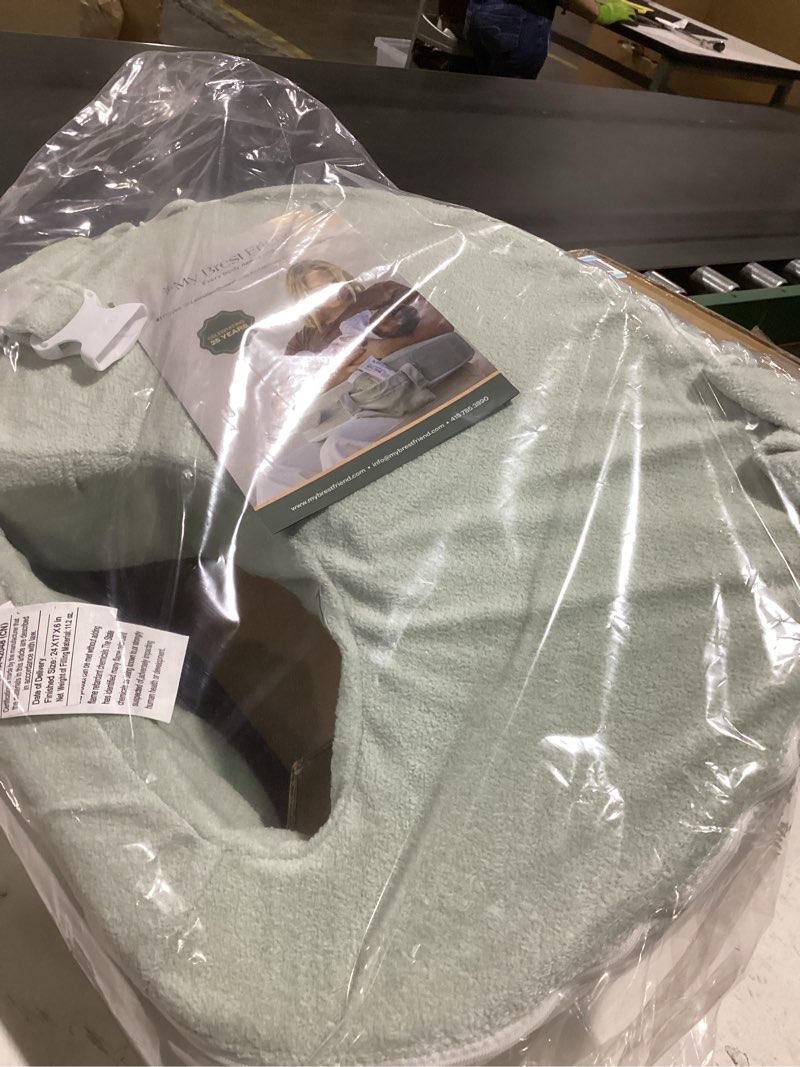 Condition photo showing Good Condition for my brest friend nursing pillow - deluxe - enhanced comfort w/slipcover - ergonomic breastfeeding pillow for ultimate support for mom & baby - adjustable pillow w/handy side pocket, spring green