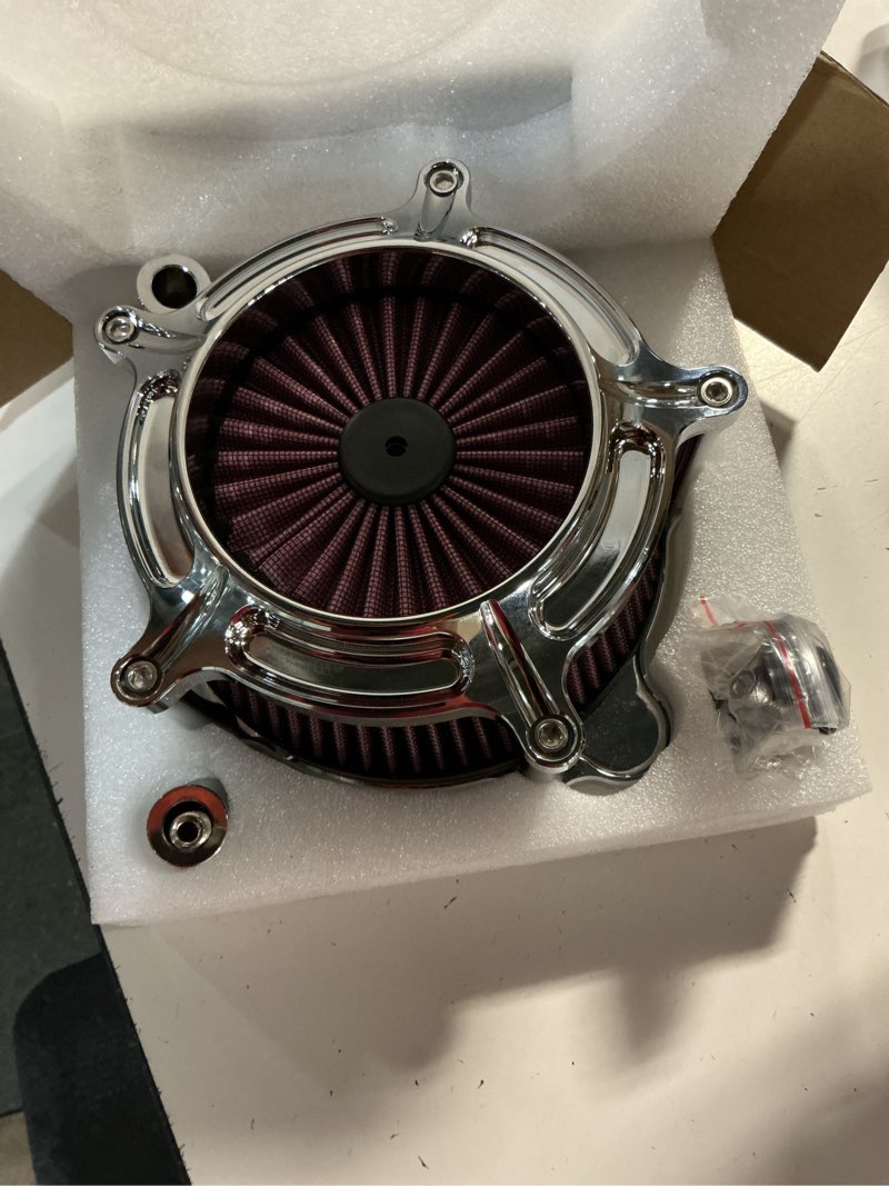 Condition photo showing Good Condition for harley air cleaner davidson filter for intake cleaners harley softail touring street road king glide powersports filters c-for softail 93-15 dyna twin cam 93-17 touring 93-07red red c-for softail 15 dyna twin cam 93-17 touring 93-07