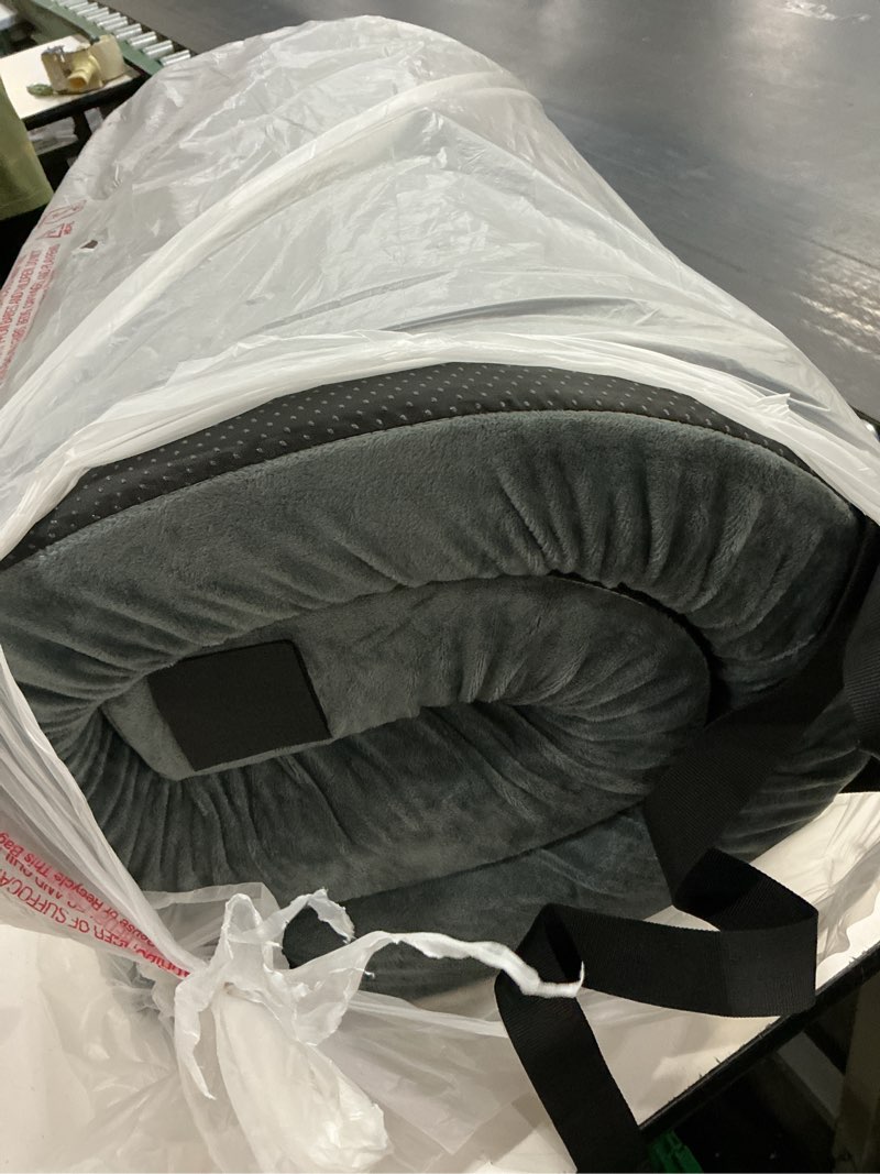 Condition photo showing Good Condition for homemate certipur-us memory foam camping mattress pad portable roll up mattress for adults sleeping mat cot mattress pad grey cot / 72*24*3