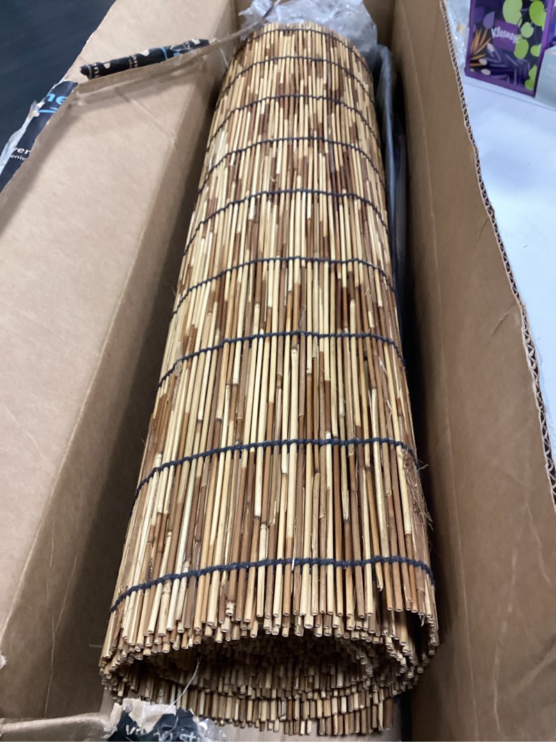Condition photo showing Good Condition for Bamboo Fencing–Handwoven,Bamboo Wall Panel Outdoor Privacy Reed Screening for Garden,Balcony,Backyard,Patio,2ftx16ft 2×16FT Brown