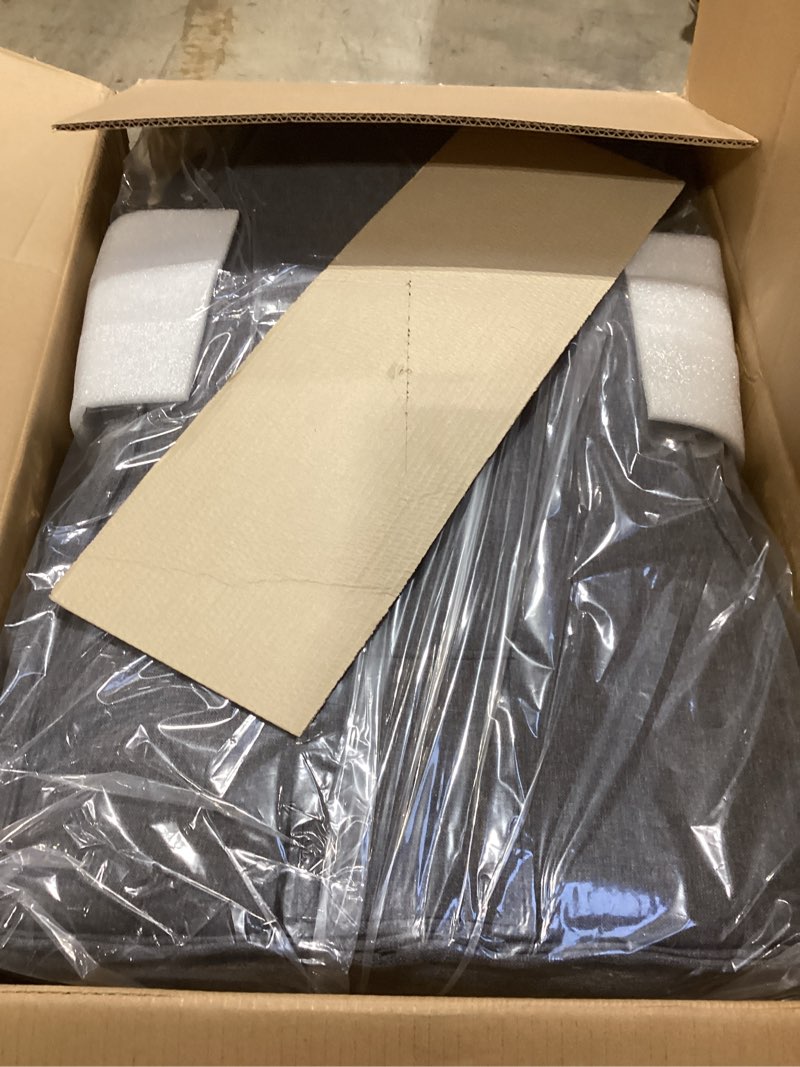 Condition photo showing New/Like New for executive office chair big and tall with massage lumbar support 450lbs reclining office chair with footrest heavy duty desk chair high back ergonomic fabric chair for heavy people dark gray