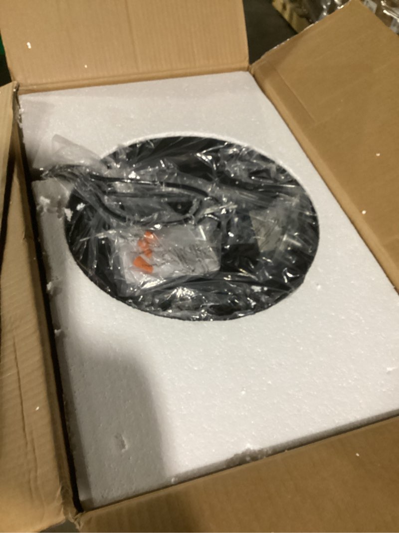 Condition photo showing Good Condition for emliviar 3-light cluster pendant light, blue hanging pendant lights with seeded glass for kitchen hallway dining room, dye286g1-3 bk blue 3-light