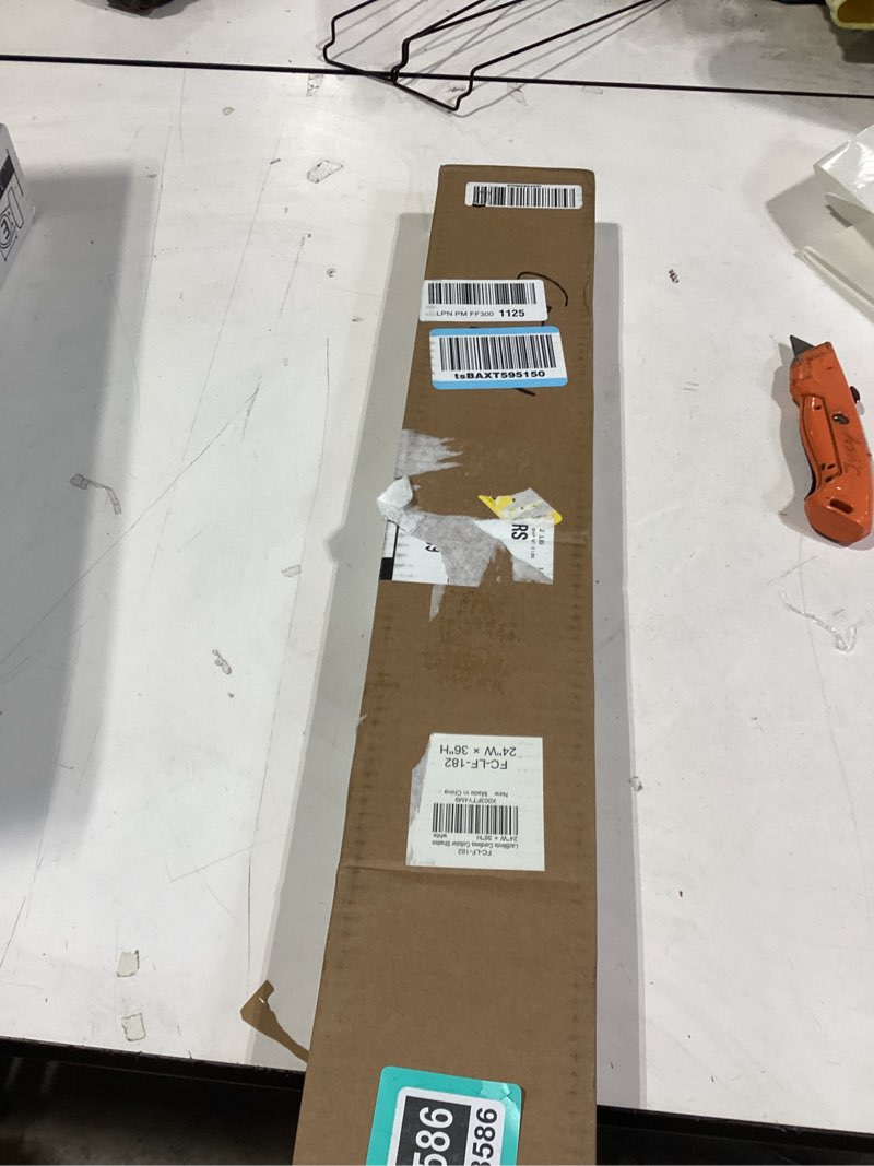 Condition photo showing New/Like New for LazBlinds Cordless Cellular Shades, Light Filtering Honeycomb Shades for Home, Thermal Insulation Noise Reduction Blinds for Windows, 24'' W x 36'' H, White Light Filtering-white 24'' W x 36'' H