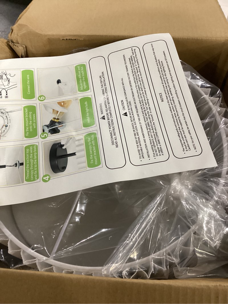 Condition photo showing New/Like New for (not tested)bargeni semi flush mount ceiling light,12.5 inch ceiling light fixture,black flush mount light fixture with pleated fabric drum shade,light fixtures ceiling mount for bedroom,living room,hallway black 12.5inch