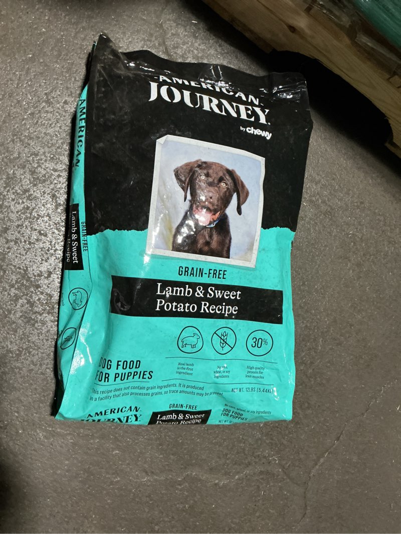 Condition photo showing New/Like New for American Journey Grain-Free Puppy Lamb & Sweet Potato Recipe Dry Dog Food