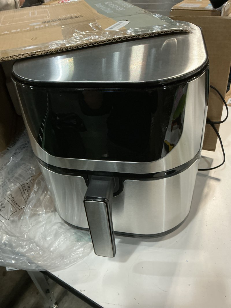 Condition photo showing New/Like New for Sweet - 8.5QT Air Fryer, 12-In-1 Large Air Fryer for Family - Silvery