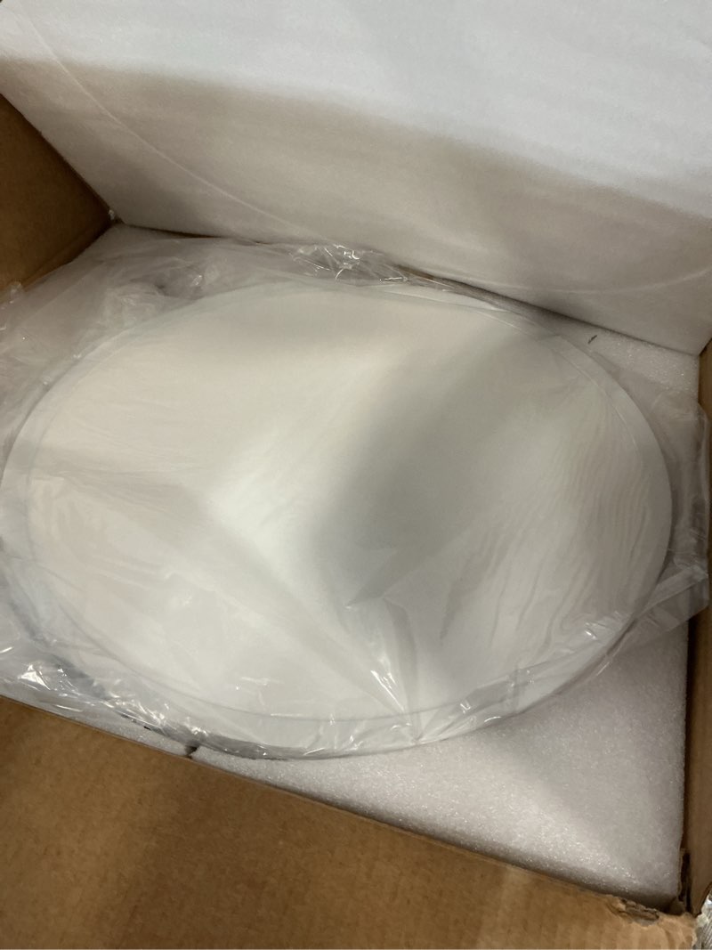 Condition photo showing New/Like New for AHAWILL Retractable Ceiling Fan with Lights,42 Inch Low Profile Ceiling Fan with Remote Control,Retractable Blades,Dimmable Full Spectrum,Modern Fandelier for Bedroom Living Room Dinning Room,White