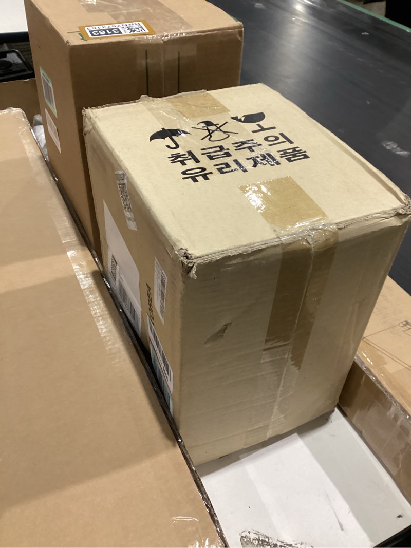 Condition photo showing New/Like New for Traditional Korean Wood Lamp | Handmade Asian Oriental Table Lantern | Bedside Bedroom Accent Light | Unique Gift Idea | Pagoda Design (Brown) (Hanok)