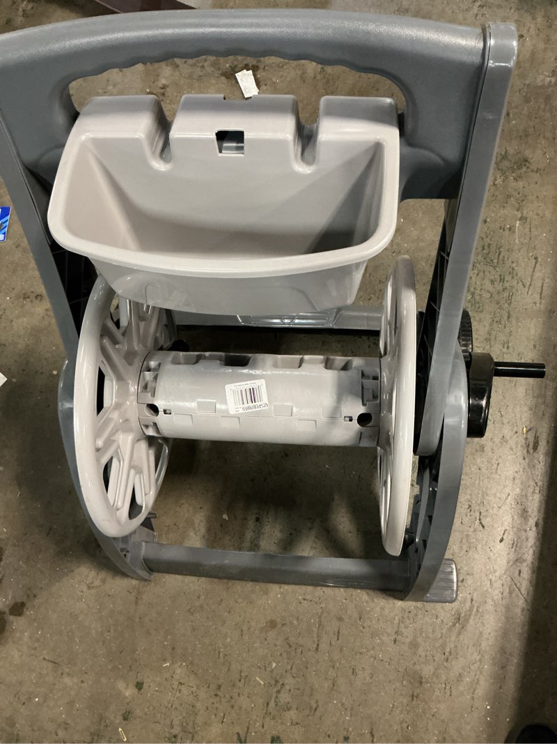 Condition photo showing As Is for suncast hosecart plastic 200-ft cart hose reel