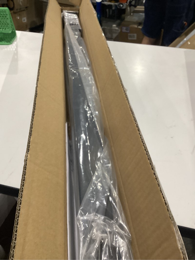 Condition photo showing New/Like New for muzata aluminum black side mount cable railing post 36 inch 36"x2"x2" level drilled space-saving cable railing system kit indoor outdoor seaside with paper user guide pw02 bhas level post 36"