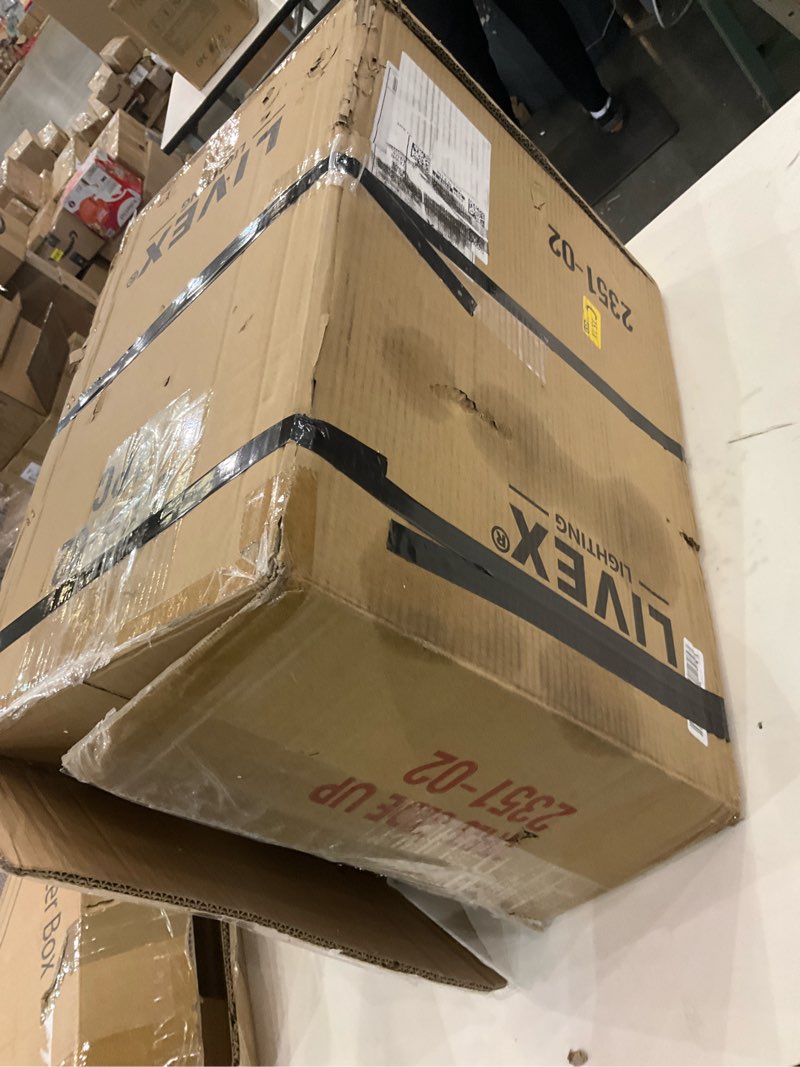 Livex Lighting 2351-02 Monterey 3 Light Outdoor Polished Brass Finish Solid Brass Wall Lantern with Clear Beveled Glass, 22.5" x 12.5" x 11.75"